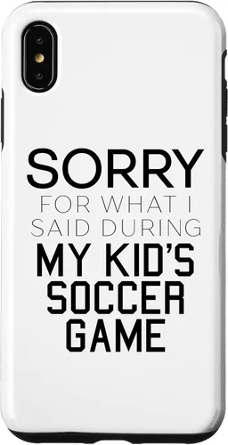 Vista 11 de Sorry for What i Said During My Kid's Soccer Game Day Parent Case for iPhone 16