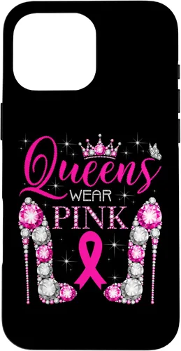Vista 19 de iPhone 16 Queens Wear Rosa Concientización del Cáncer de Mama Estuche de Cinta Rosa