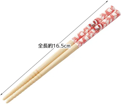 Vista 4 de Skater ANT2-A Sanrio Hello Kitty Chopsticks Bamboo Chopsticks 6.5 inches (16.5 cm), Made in Japan