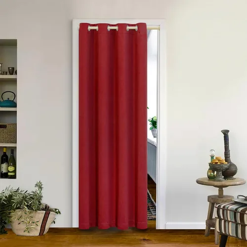 Vista 175 de MYSKY HOME Cortinas Aqua para Armario para Entrada Cortina Opaca para Puerta para Sala de Estar Cortina Oscurecedora de Habitación con Ojales