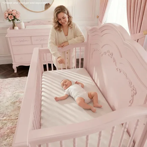 Vista 6 de evolur Aurora 5-in-1 Convertible Crib
