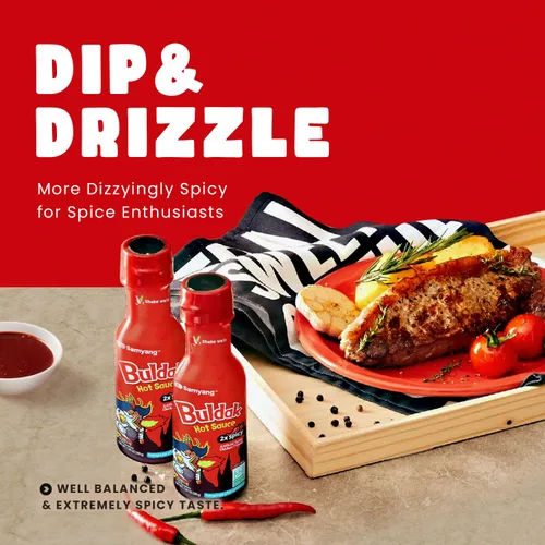 Vista 4 de Samyang 2XBuldak Salsa coreana picante sabor pollo picante 7oz (paquete de 1)