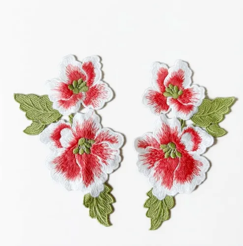 Vista 15 de 1 par de parches de peonía azul, apliques de flores para ropa de bricolaje, jeans Parches florales suaves para accesorios de ropa, decoración