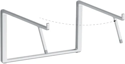 Vista 3 de Rain Design 10084 mBar Pro+ Soporte plegable para portátil - Plata plateado