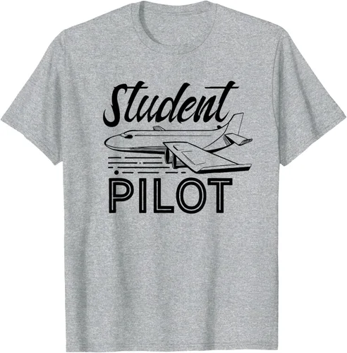 Vista 7 de Camiseta de aviación Aviador Aviador Student Pilot, Blanco