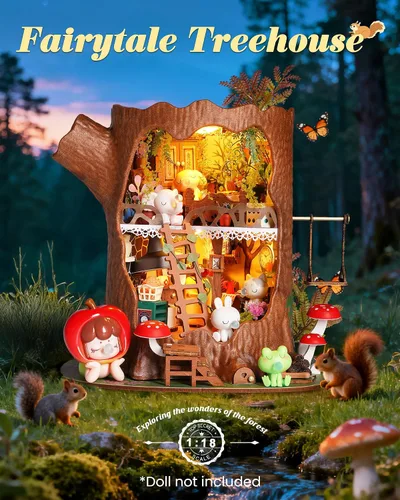 Vista 2 de Rolife Tree House DIY Kit de casa de muñecas en miniatura regalo para adultos