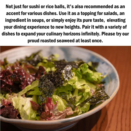 Vista 5 de Yakinori Japón Algas tostadas 20 hojas (2.1 oz/60 g) bolas de arroz nori ramen