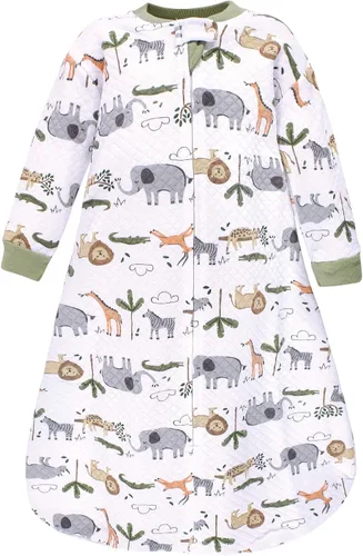 Vista 3 de Hudson Baby Saco de dormir unisex para bebé acolchado premium de manga larga y manta vestible Alce grande
