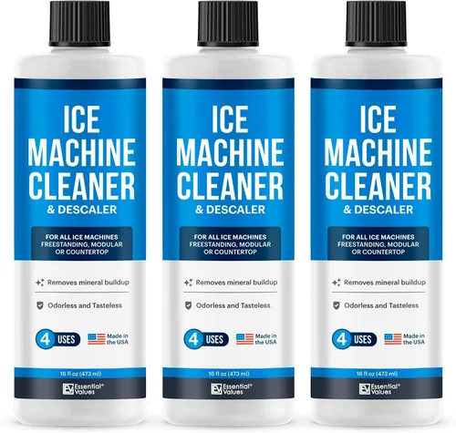 Vista 10 de Essential Values Limpiador y Descalcificador para Máquina de Hielo 16 fl oz - Limpiador y Descalcificador para Fabricadora de Hielo - Compatible