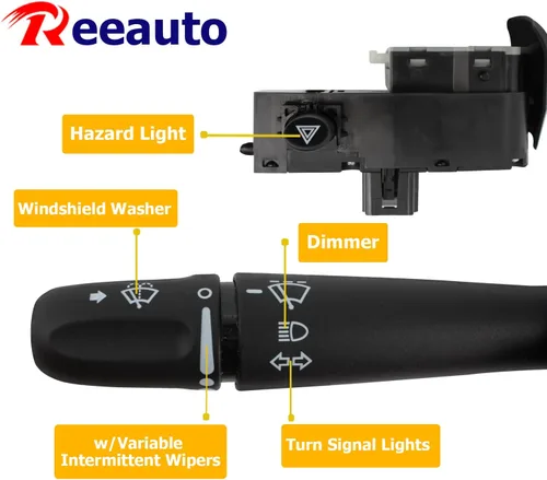 Vista 3 de Interruptor de señal de giro multifunción Reemplazo de control de limpiaparabrisas para 02-08 Ram 1500 2500,05-10 Dakota, 04-09 Durango, reemplaza a