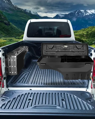 Vista 7 de SCITOO Cerradura y llaves caja de almacenamiento de caja de camión Tits para Ford para F-250 Super Duty para F-350 Super Duty 2017-2022 lado derecho