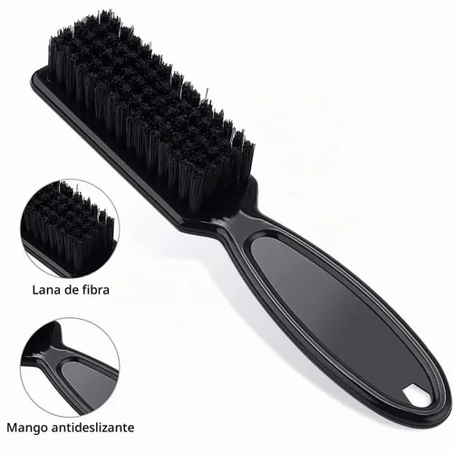 Vista 3 de Patelai 12 cepillos para cortaúñas para peluquero, color negro