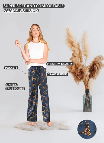 Vista 3 de E & S Imports - Pantalones de pijama para perro pastor alemán
