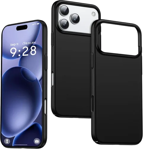 Vista 16 de GRECAZO Funda delgada para iPhone 16 Pro Max, ultra fina, color negro