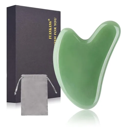 Vista 8 de Gua Sha - Herramientas faciales de guasha negra para cuidado de la piel, cara, cuerpo, aliviar las tensiones musculares, reducir la hinchazón