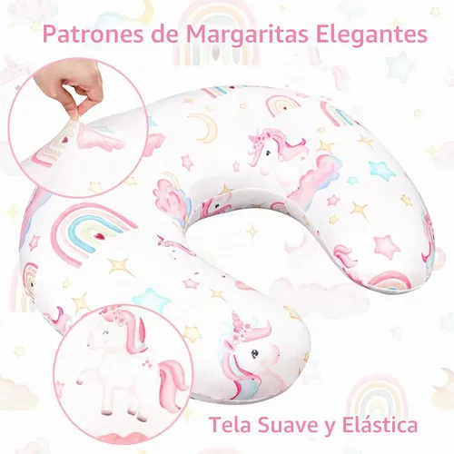 Vista 2 de Pea Pod Funda de almohada de lactancia, funda de almohada para mamás, suave, transpirable, tela de punto orgánico, fundas de almohada para recién