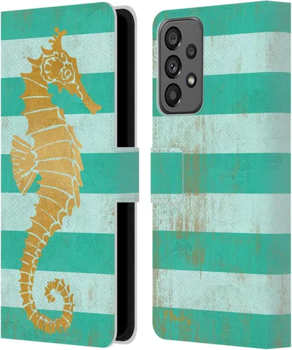 Vista 18 de Head Case Designs Officially Licensed Paul Brent Agate Mermaid Coastal Leather Wallet Case Compatible with Samsung Galaxy A73 5G (2022)