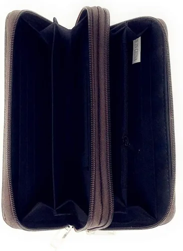 Vista 6 de Texas West Premium - Cartera para mujer con hebilla de diamantes de imitación en 6