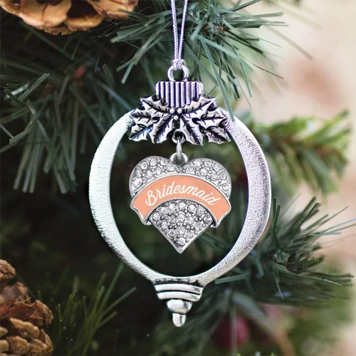 Vista 421 de Inspired Silver - Adorno con dije de hermana gemela - Adornos navideños de plata con circonitas cúbicas