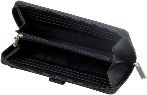 Vista 5 de Myra Bag Cartera Follaje Verde S-3013, Negro