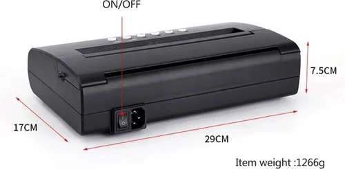 Vista 2 de Tattoo Transfer Stencil Machine Printer Drawing Thermal Maker Copier Line Printing