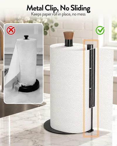 Vista 5 de Orimade Paper Towel Holder Countertop, Black