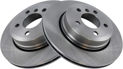 Vista 6 de TRQ Kit de pastillas de freno trasero y rotor, kit químico de freno, pastillas de freno Rotor de freno de cerámica compatible con BMW X3 2004-2010