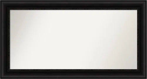 Vista 322 de Amanti Art Espejo personalizado, espejo de baño negro puente, espejo de pared o espejo de tocador de baño sobre el fregadero (26 x 26 pulgadas)
