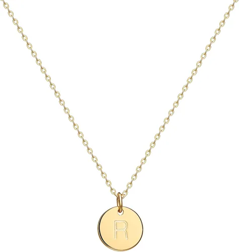 Vista 12 de Valloey Rover - Collares con inicial para mujer, chapado en oro de 14 K, con letra redonda, dije de disco de moneda de doble cara, grabado de la A a
