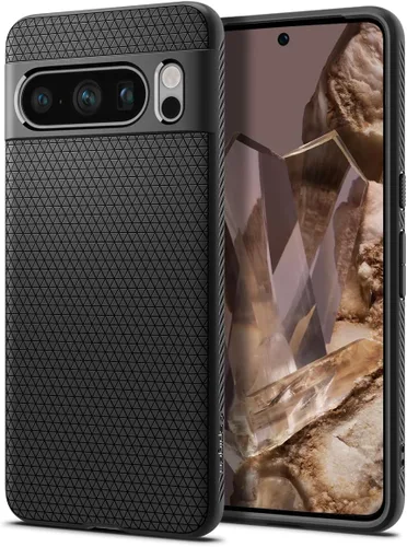 Vista 21 de Spigen Funda para Pixel 8, Liquid Air (2023) [Sin Anillo Magnético] [Protección de Grado Militar] - Abyss Green