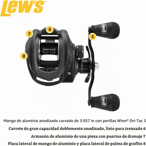 Vista 3 de Carrete Baitcast Lew's SuperDuty 300 Speed Spool