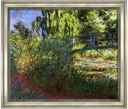 Vista 10 de Famous Paintings Villas at Bordighera por Claude Monet impresiones en lienzo con marco de madera, carteles e impresiones naturales para baño, sala