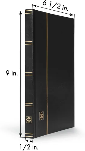 Vista 4 de Leuchtturm - Álbum de sellos A5, 32 páginas negras sin relleno