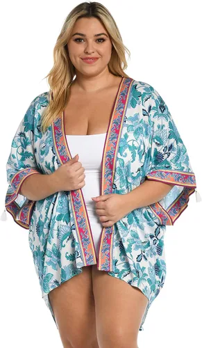 Vista 3 de La Blanca Pareo para traje de baño tipo kimono