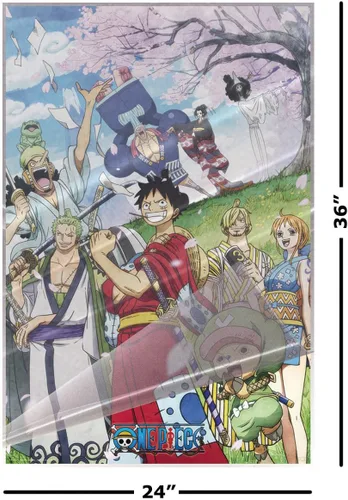 Vista 2 de One Piece - Póster de TV de anime (lano) (tamaño: 24 x 36 pulgadas) (póster laminado)