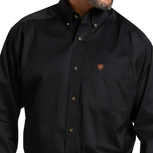 Vista 5 de Ariat Camisa de sarga con logotipo del equipo para hombre