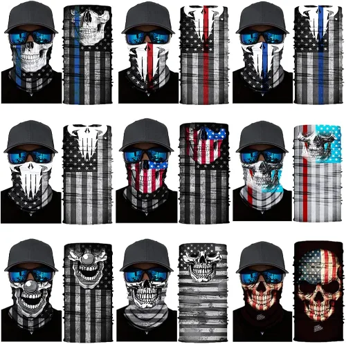 Vista 2 de Neck Gaiter Mask,UV Protection Bandana Gator Face Cover Covering Mask,Tube Scarf,Neck Warmer Balaclava,Headband for Outdoors