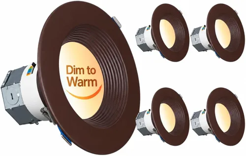 Vista 17 de TORCHSTAR Paquete de 8 luces LED empotrables 5CCT de 6 pulgadas, sin lata 2-Blanco