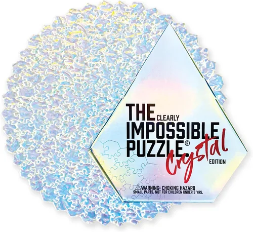 Vista 14 de The Clearly Impossible Puzzle ® - Rompecabezas de 100 piezas - Clear Difficult - Piezas de borde falso - Rompecabezas duro transparente - 100 piezas