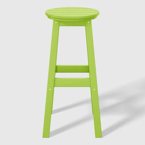 Vista 10 de WestinTrends Taburete de bar redondo de altura de mostrador para patio al aire libre de 24 pulgadas, color marrón oscuro