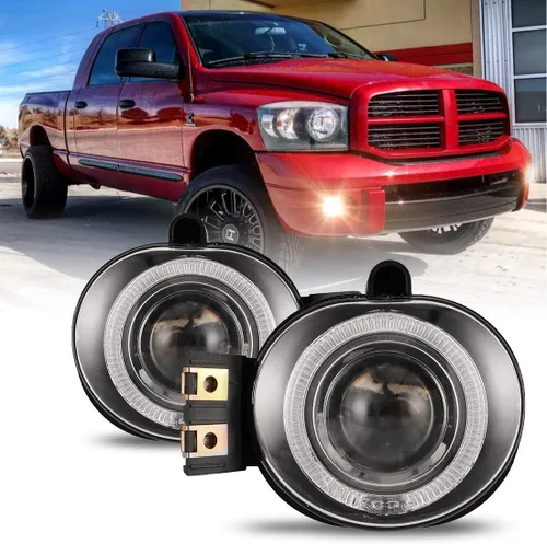 Vista 10 de Nixon Offroad Juego de luces antiniebla para Dodge Ram 1500 4000/2002-2009 Dodge Ram 2500 3500 2002-2009 Pickup con bombilla, parachoques
