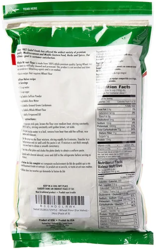 Vista 2 de Sadaf Harina de trigo - Harina de trigo para cocinar o hornear - Postres y aperitivos - Kosher - Bolsa de 24 onzas