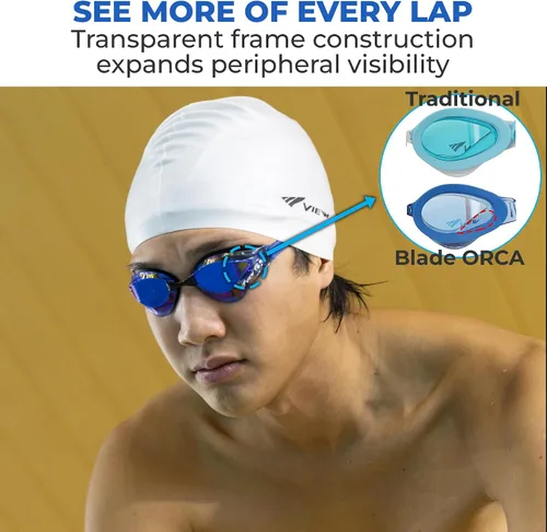 Vista 5 de Ver Equipo de natación V-230ASA Blade Orca SWIPE Antivaho Racing Gafas de natación Aguamarina (Aquamarine)