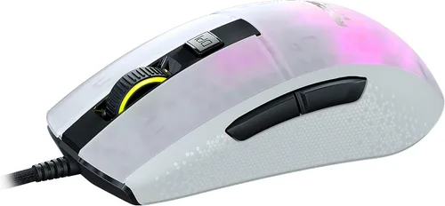 Vista 8 de ROCCAT Burst Pro - Mouse para juegos de PC, interruptores ópticos, mouse ergonómico súper ligero, con cable, iluminación RGB, rueda