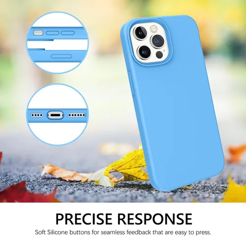 Vista 7 de BENTOBEN Funda para iPhone 13 Pro, silicona suave, goma de gel, forro de microfibra, parte trasera dura, a prueba de golpes, funda protectora