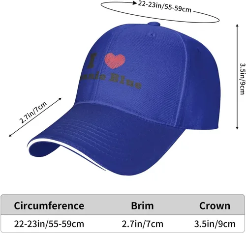 Vista 6 de I Love Bonnie Blue Baseball Cap for Men Women Adjustable Funny Dad Hat