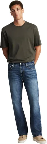 Vista 10 de Mavi Jeans Josh Bootcut para hombre, Jeans de tiro medio para hombres, Deep Shaded Stanford, Jeans azules para hombre, Stanford profundo
