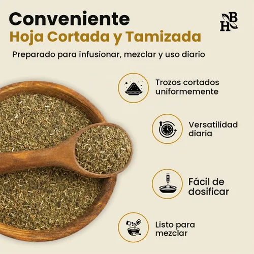 Vista 2 de Hoja de alfalfa cortada y tamizada de hierba a cuerpo – 4 onzas, medicago sativa silvestre, alfalfa de hojas sueltas de estilo orgánico para té