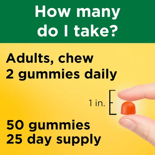Vista 10 de Nature Made Gomitas de vitamina D3 K2, vitamina D 5000 UI por porción para huesos, dientes, músculos y apoyo inmunológico, 50 vitaminas gomosas