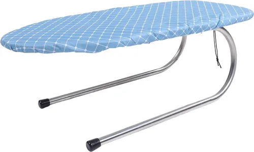 Vista 5 de GLOGLOW Mini tabla de planchar plegable, tabla de planchar con marco de acero inoxidable, funda de algodón extraíble para espacios pequeños